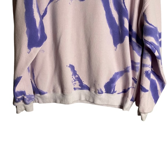 Wild Fable Oversized Unisex Lilac Marble Crewneck Sweatshirt - Picture 4 of 10